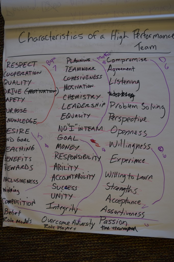Team 4 - Characteristics of High Performance Teams